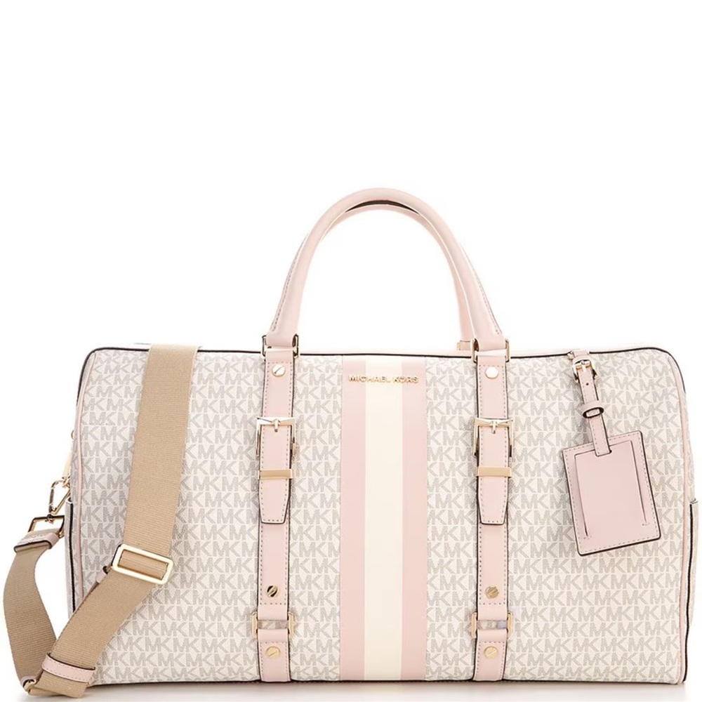 Michael Kors NWT Bedford XL Signature Logo Travel Weekender Bag